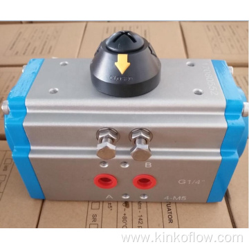 1/4 rotary turn aluminium alloy pneumatic actuator